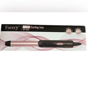 FARERY MINI CURLING IRON 3/4” BARREL NEW IN BOX
